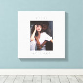 Minimale aangepaste fototekst canvas afdruk (Insitu (Houten vloer))