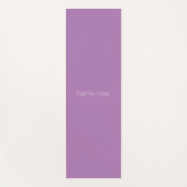 Minimale aangepaste lavender monogram yogamat (Voorkant)