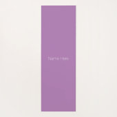 Minimale aangepaste lavender monogram yogamat (Achterkant)