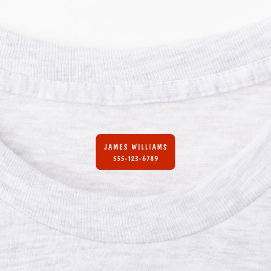 Minimale aangepaste, moderne, persoonlijke kleding labels (Aangebracht)