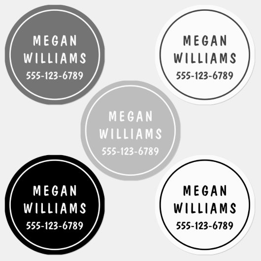 Minimale aangepaste, moderne, persoonlijke kleding labels (Groep)
