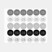 Minimale aangepaste, moderne, persoonlijke kleding labels (Vel)