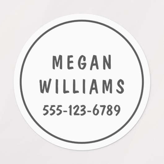 Minimale aangepaste, moderne, persoonlijke kleding labels (Design 2)