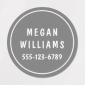 Minimale aangepaste, moderne, persoonlijke kleding labels (Design 1)