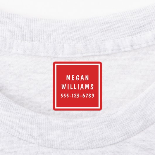 Minimale aangepaste, moderne, persoonlijke kleding labels (Aangebracht)