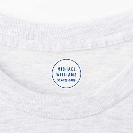 Minimale aangepaste moderne persoonlijke padnaam i labels (Aangebracht)