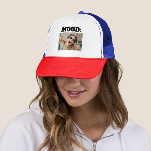 Minimale aangepaste MOOD Funny Add Photo Trucker Pet (In situ)