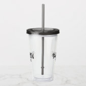 Minimale aangepaste naam acryl drinkbeker (Rechts)