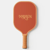 Minimale aangepaste naam en kleur pickleball paddle (Achterkant)