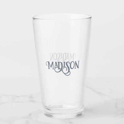 Minimale aangepaste naam glas (Voorkant)