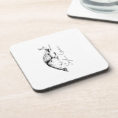 Minimale aangepaste naam Onderzetter | harde kunst (Linkerzijde)