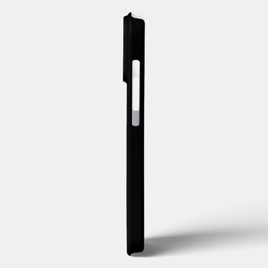 Minimale aangepaste naam tekst monogram zwart Case-Mate iPhone case (Achterkant / Links)