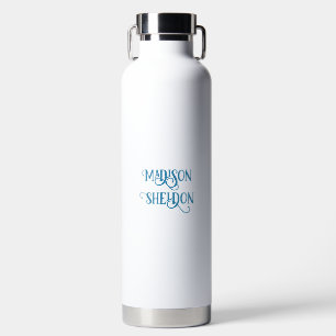 Minimale aangepaste naam waterfles