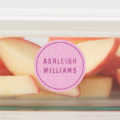 Minimale aangepaste persoonlijke meisjesnaam labels (Aangebracht)