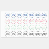 Minimale aangepaste persoonlijke naam labels (Vel)