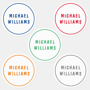 Minimale aangepaste persoonlijke padnaam kleding labels