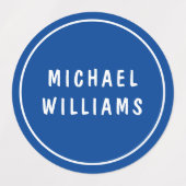 Minimale aangepaste persoonlijke padnamen voor lab labels (Design 1)