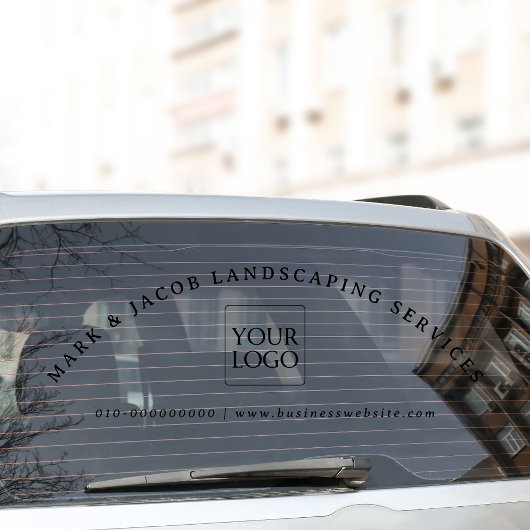 Minimale aangepaste tekst Zakelijk logo Auto vrach Raamsticker