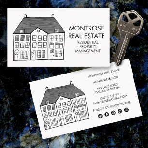 Minimale aangepaste woning in de vorm van een vast visitekaartje