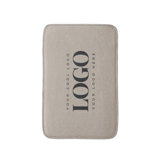 Minimale aangepaste zakelijke Logo Kraft Earthy-lo Badmat (Voorkant Verticaal)