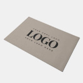 Minimale aangepaste zakelijke Logo Kraft Earthy-lo Deurmat (Schuin)