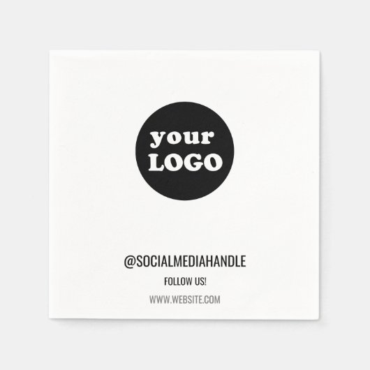 Minimale aangepaste zakelijke Logo Servet (Voorkant)