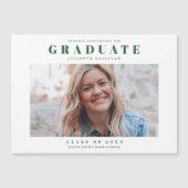 Minimale aankondiging afstuderen foto (Voorkant)