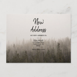 Minimale aankondiging bosmisty Landscape Briefkaart