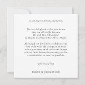 Minimale aankondiging van de foto van de Uitlopeme (Achterkant)