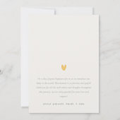 Minimale aankondiging van de geboorte van een foto (Achterkant)