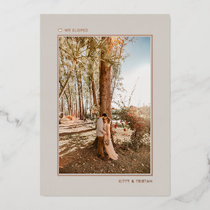 Minimale aankondiging van Gold Net Married Elopeme