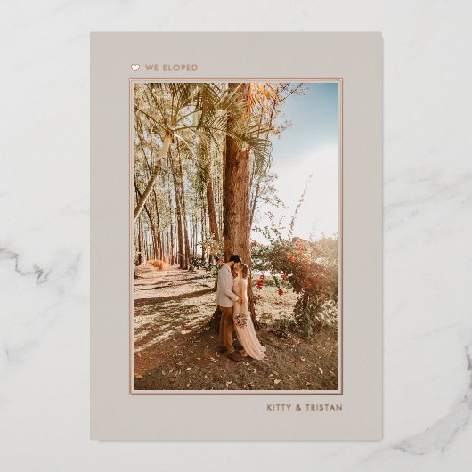 Minimale aankondiging van Gold Net Married Elopeme (Voorkant)