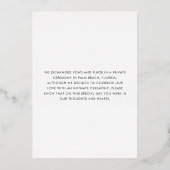 Minimale aankondiging van Gold Net Married Elopeme (Achterkant)