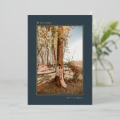 Minimale aankondiging van grijs goudhuwelijk (Staand Voorkant)