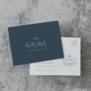 Minimale aanvraag voor RSVP-Briefkaart voor leiste Uitnodiging Briefkaart