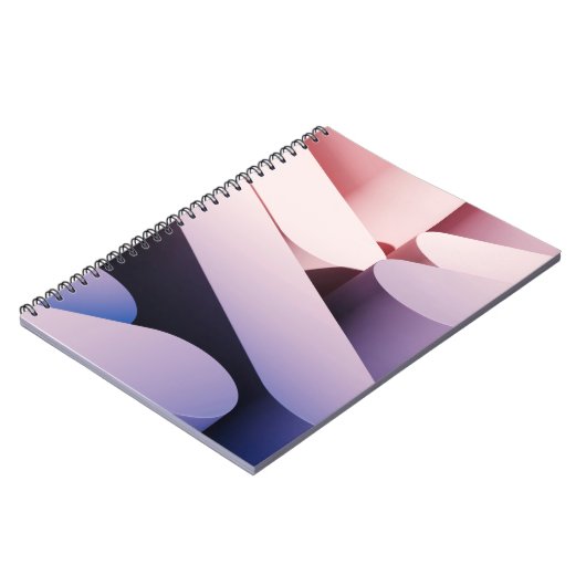 Minimale abstracte achtergrond. Blauw en roze Notitieboek (Linkerzijde)