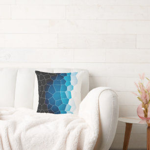 Minimale Abstracte Art Blue Cells Kussen