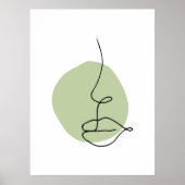 Minimale Abstracte foto-indeling van zijlijn Poster (Voorkant)