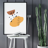 Minimale Abstracte foto-indeling van zijlijn Poster