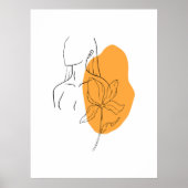 Minimale Abstracte foto-indeling van zijlijn Poster (Voorkant)