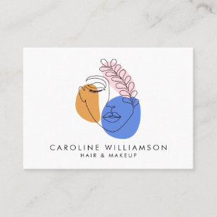 Minimale Abstracte gezichtshoek — Kunstmatige QR-c Visitekaartje