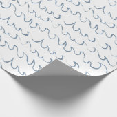 Minimale Abstracte handtekeningen met golven Scand Cadeaupapier (Hoek)