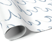 Minimale Abstracte handtekeningen met golven Scand Cadeaupapier (Rol Hoek)