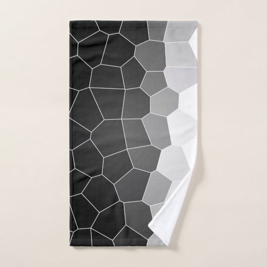 Minimale Abstracte kunststeenwitte kolen Bad Handdoek (Handdoek)