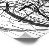 Minimale Abstracte Lijnkunst Prints (Hoek)