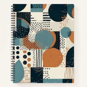 Minimale Abstracte naadloze patroon - geometrisch Notitieboek