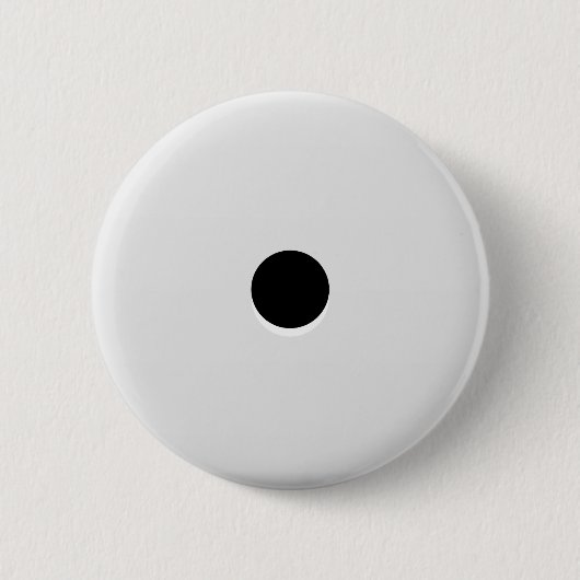 Minimale Abstracte single-Dice Pip Ronde Button 5,7 Cm (Voorkant)