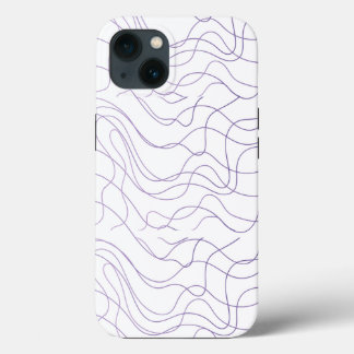 Minimale abstracte telefoonhoesje met lijnen iPhone 13 hoesje