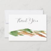 Minimale Abstracte Waterverf heuvels Bedankkaart (Voorkant)