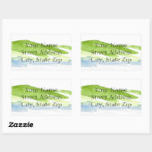 Minimale Abstracte Waterverf Hills 3 labels (Vel)